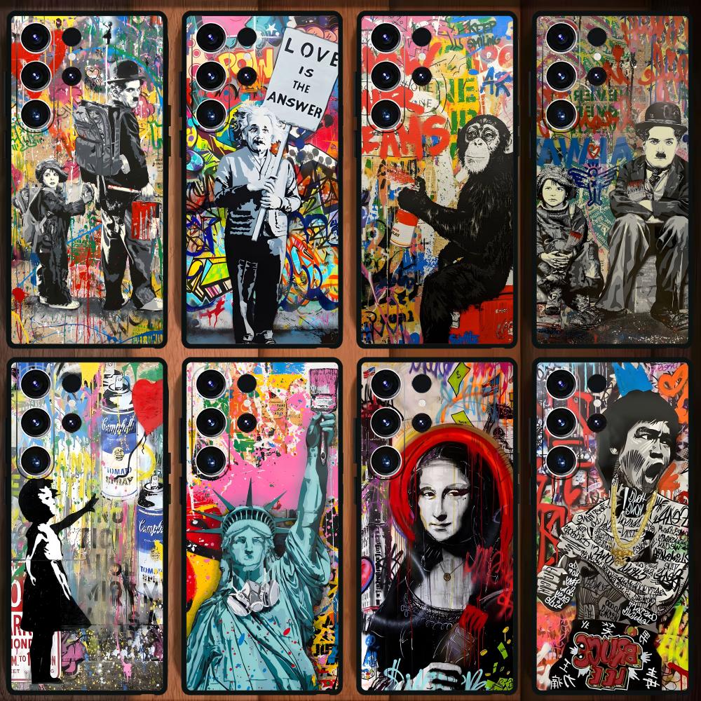 Samsung Galaxy S25 - Banksy Graffiti Art Phone Case For