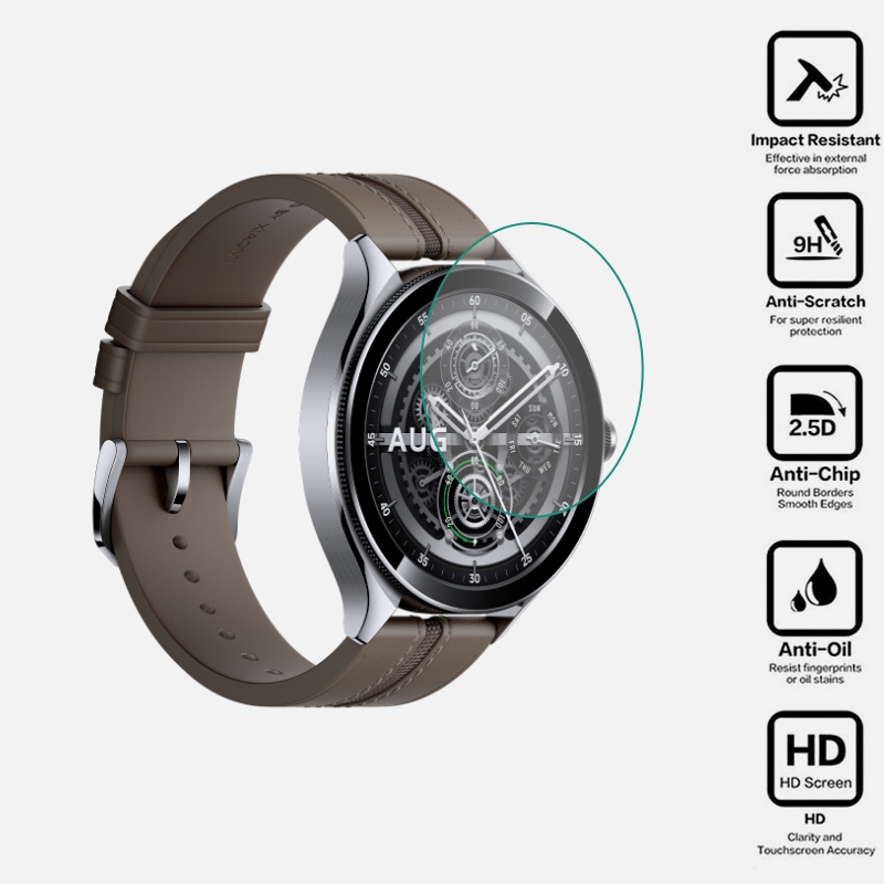 Xiaomi Smartwatch Accessories - Smartwatch Hard Tempered Glass Clear Protective