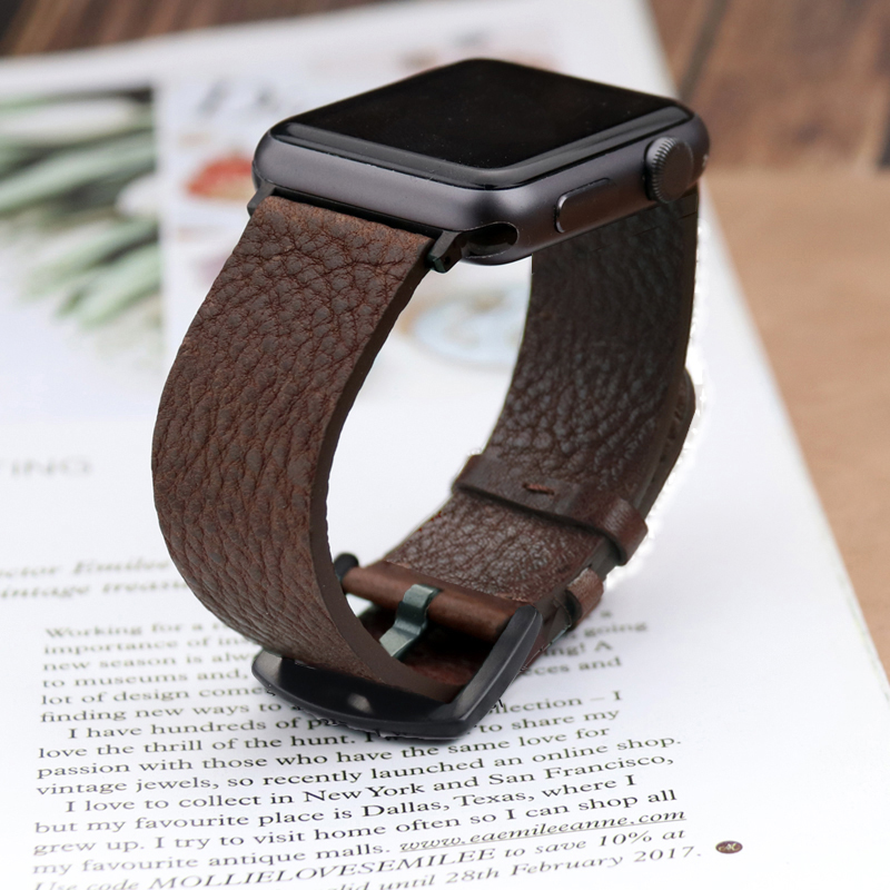 Smartwatch Accessories Shop - Italian Calfskinl Strap for Apple Watch