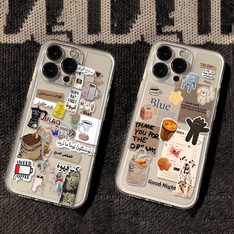 Apple Iphone 15 - I Love Coffee Pattern Phone Case