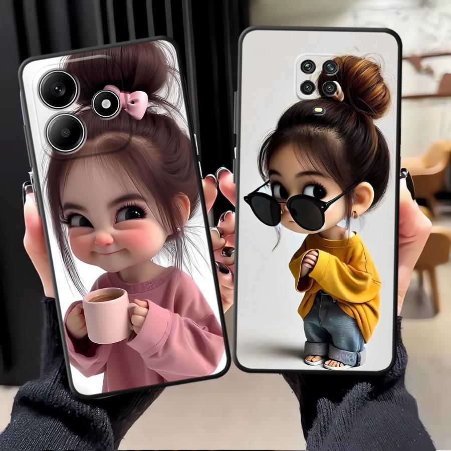 Xiaomi Redmi Note 13 - Cartoon Girl Pattern Funda Phone Cover