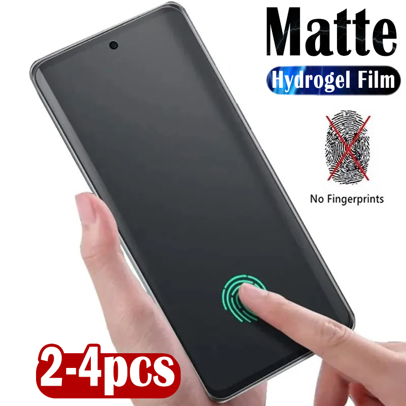 Realme Gt 6 - 2-4pcs Matte Frosted Silicone Hydrogel Soft