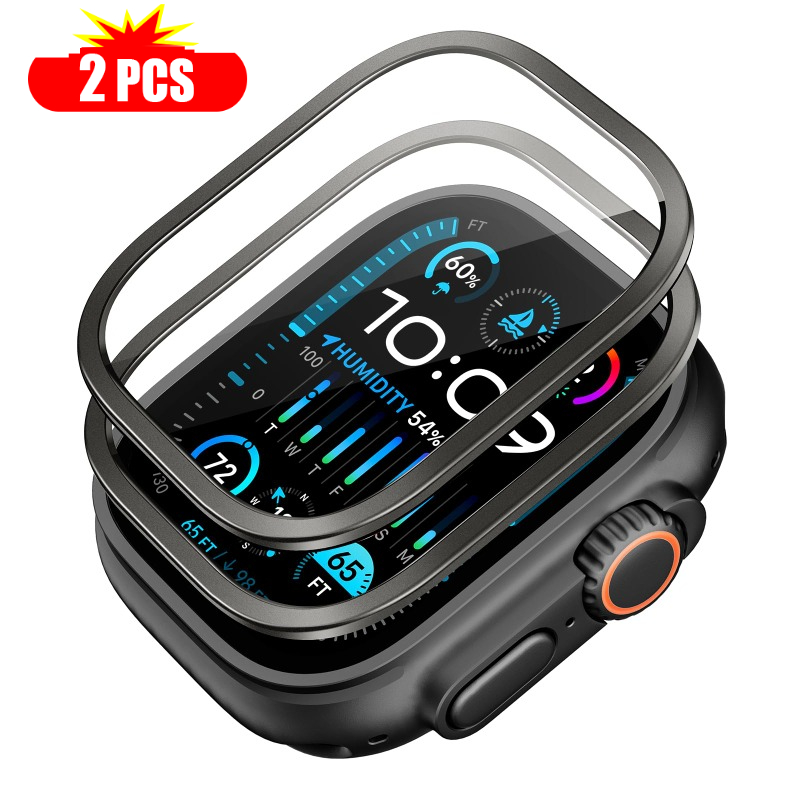 Smartwatch Straps & Accessories - 2pcs Tempered Glass for Apple Watch