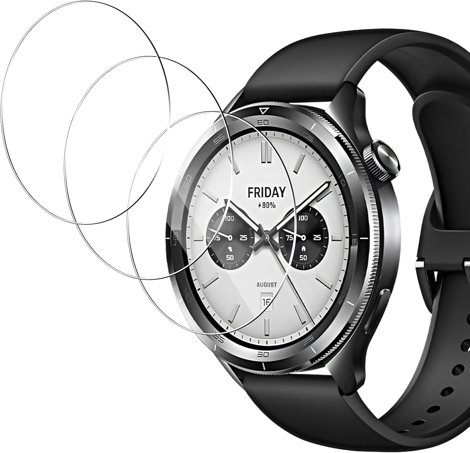 3PCS Tempered Glass Smartwatch - Xiaomi Smartwatch S4 Accessories 评论和价格