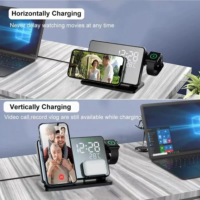 Wireless Charger Alarm Clock S - Smartwatch Ac 评论和价格