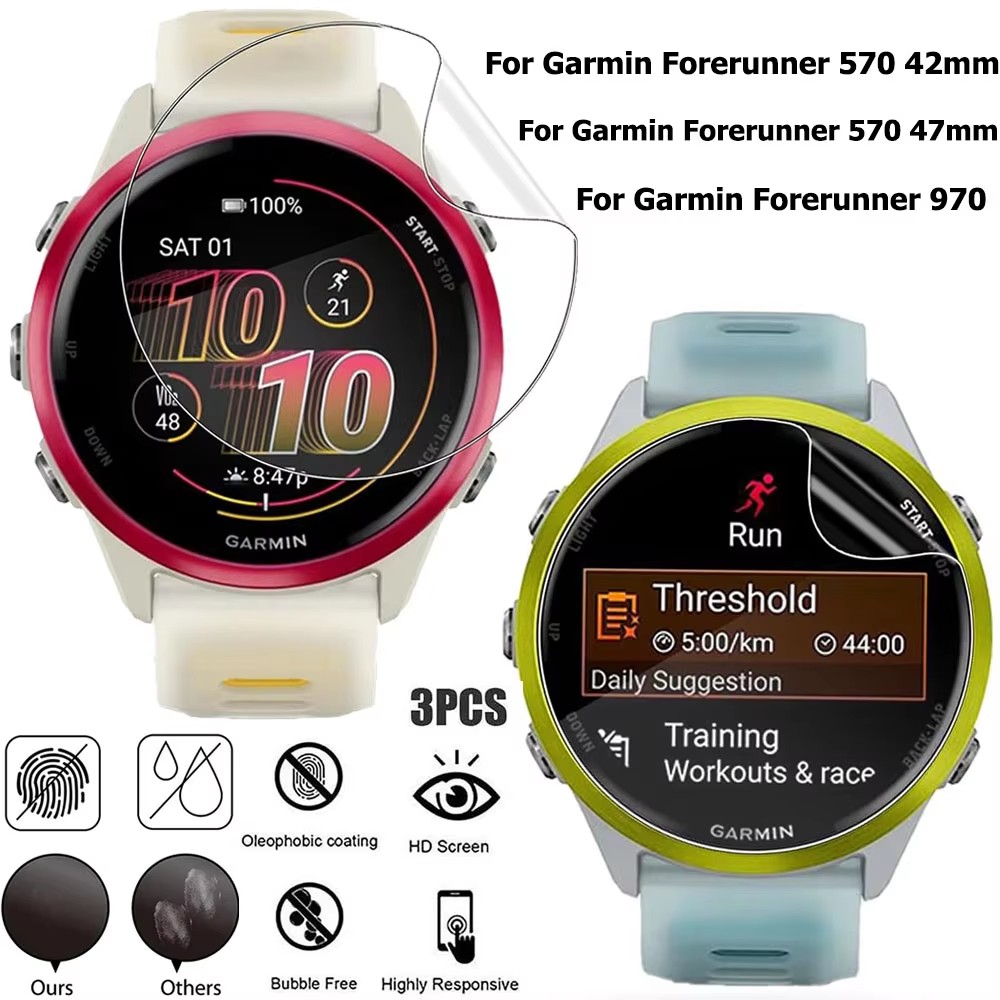1-3Pcs Hydrogel Film For Garmi - Garmin Smartwatch Accessories 评论和价格