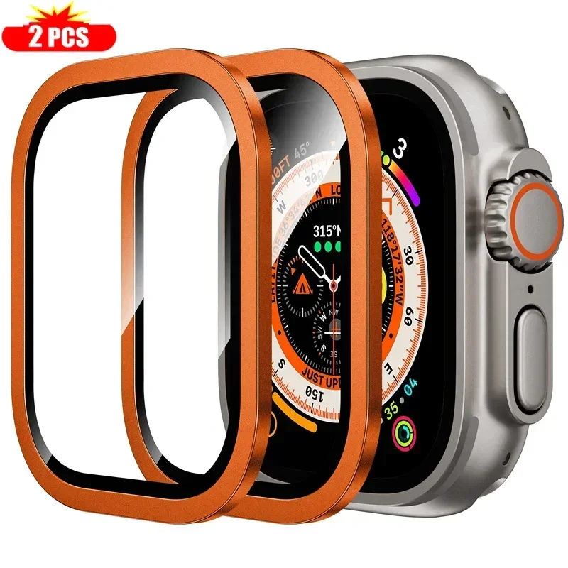 2PCS Titanium Metal Frame for  - Smartwatch Watch Accessories For Women 评论和价格
