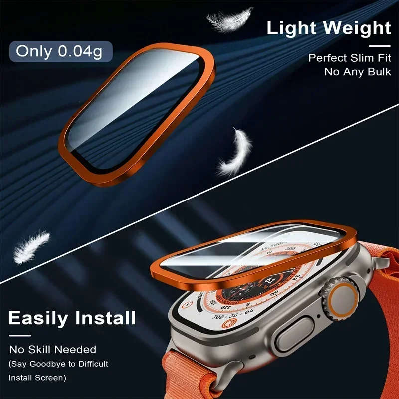 2PCS Titanium Metal Frame for  - Smartwatch Watch Accessories For Women 评论和价格