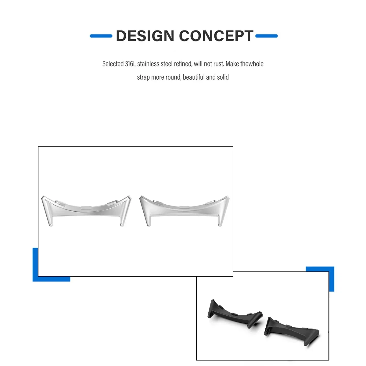 2pcs Watch Strap Connector Ada - Smartwatch Straps & Accessories 评论和价格
