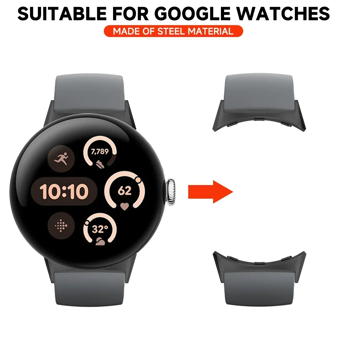 2pcs Watch Strap Connector Ada - Smartwatch Straps & Accessories 评论和价格