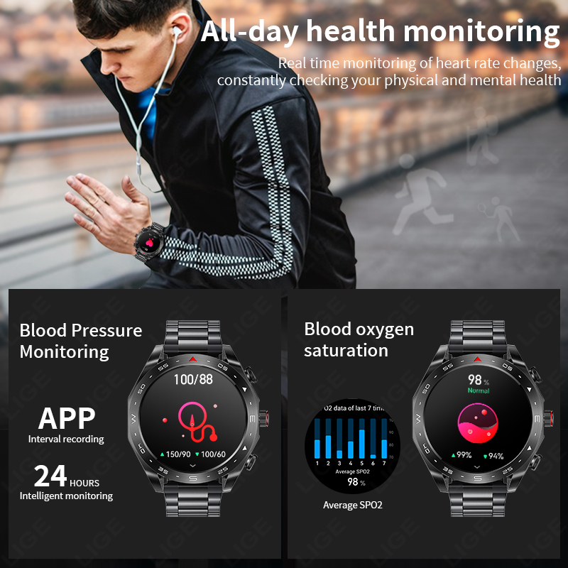 LIGE Smartwatch With Earbuds B - Smartwatch Headset 评论和价格