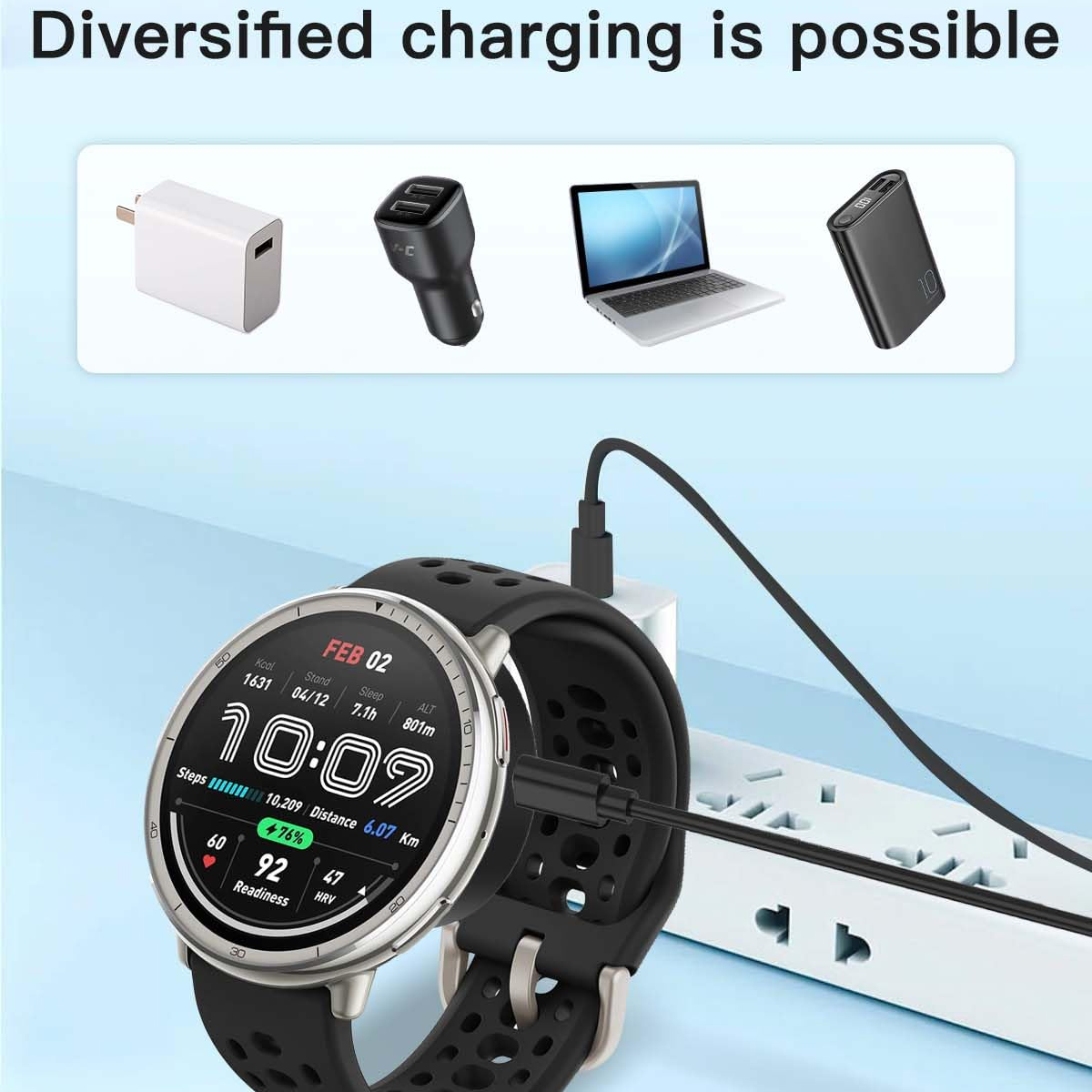 Charging Base For Amazfit Acti - Amazfit Smartwatch Accessories 评论和价格