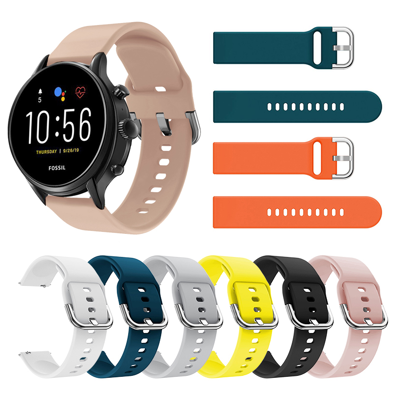 22MM Silicone Straps For Fossi - Fossil Smartwatch Accessories 评论和价格