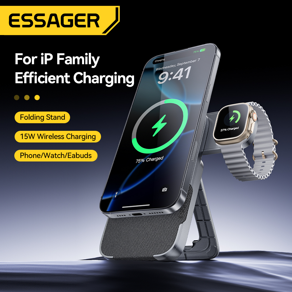 Essager 3-in-1 Portable Foldin - Smartwatch Ac 评论和价格