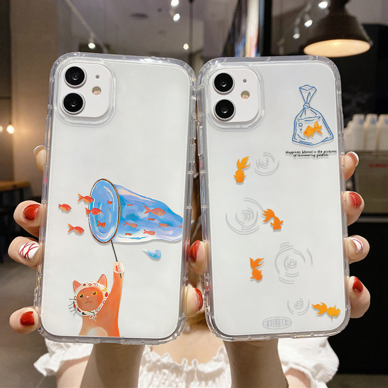 Lovely Fishes Clear Phone Case - Apple Iphone 15 评论和价格