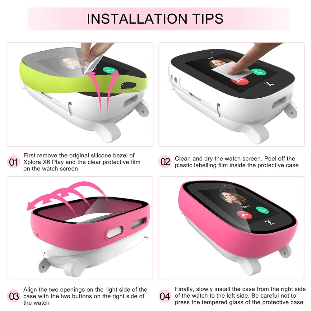 Case for Xploar X6 Play Kids S - Garmin Smartwatch Accessories 评论和价格