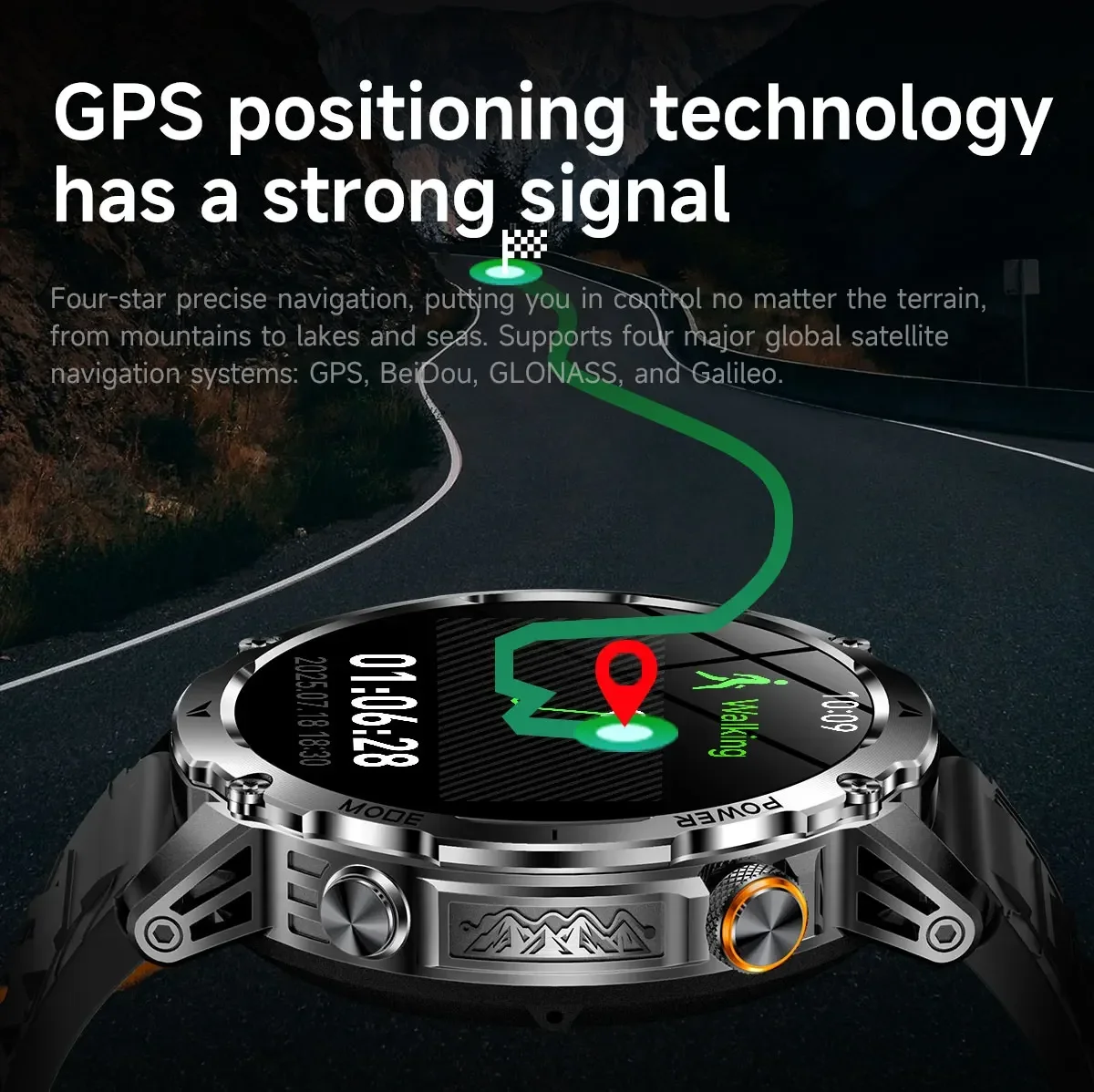 Men's Military Smartwatch with - Smartwatch M Active 评论和价格