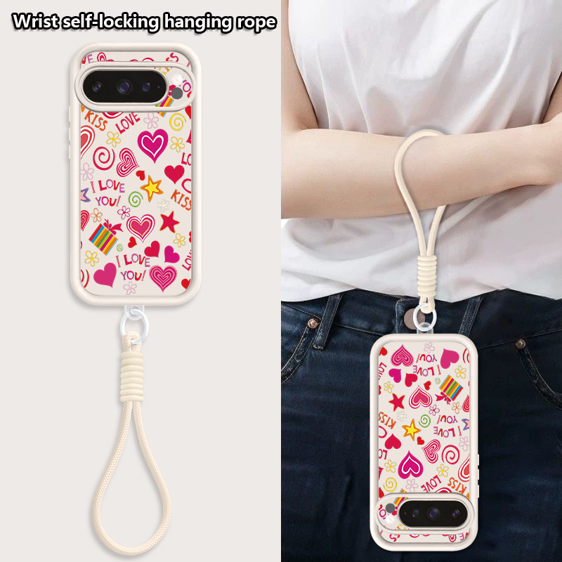 Love Hearts Pattern Phone Case - Google Pixel 9 评论和价格
