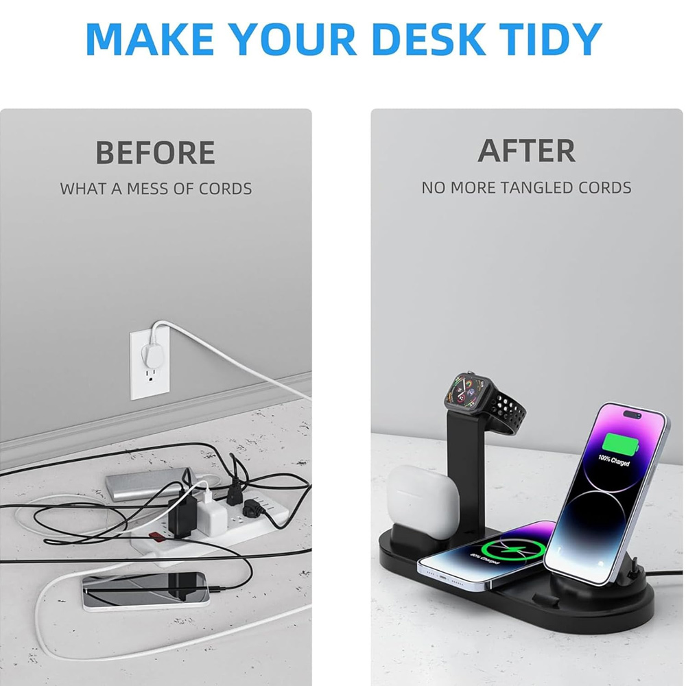 30W 7 in 1 Wireless Charger St - Smartwatch Ac 评论和价格