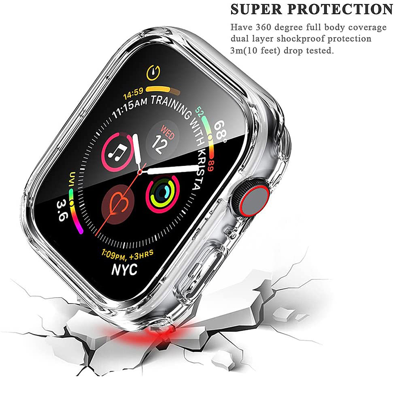 Tempered Glass+cover For Apple - Garmin Smartwatch Accessories 评论和价格