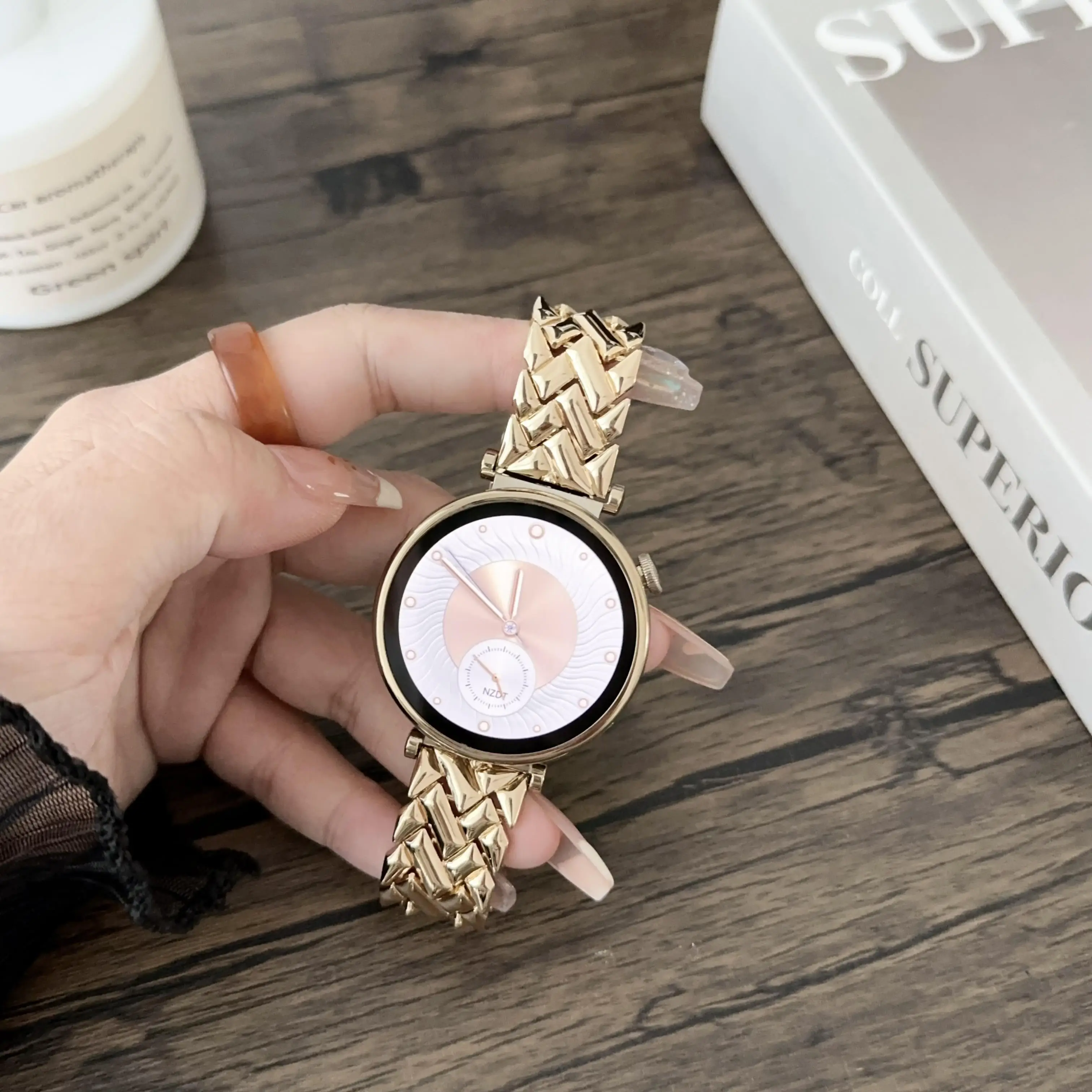 1pc 18mm V-shaped Stainless St - Fossil Smartwatch Accessories 评论和价格