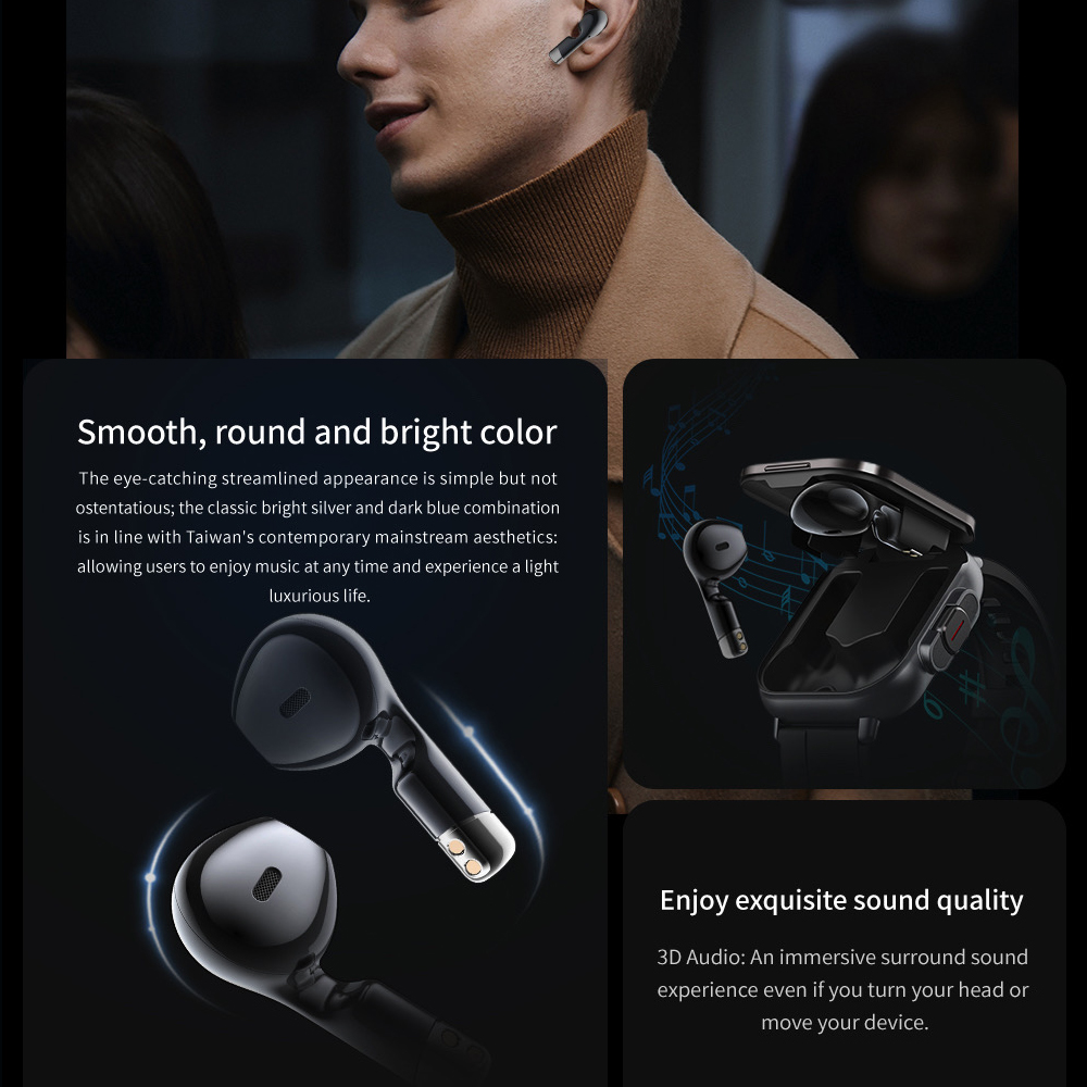 BT Call Blue Tooth Headphones  - Smartwatch Headset 评论和价格