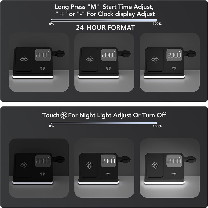 Wireless Charger Stand For iPh - Watch Charger Cable 评论和价格