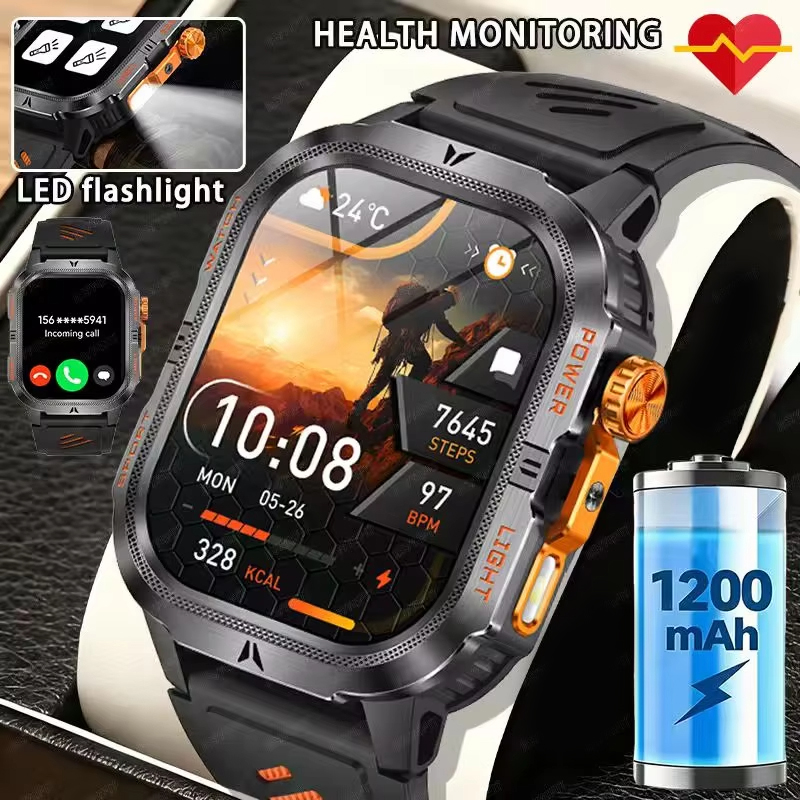 2026 Rugged Military Smart Wat - Smartwatch M Active 评论和价格