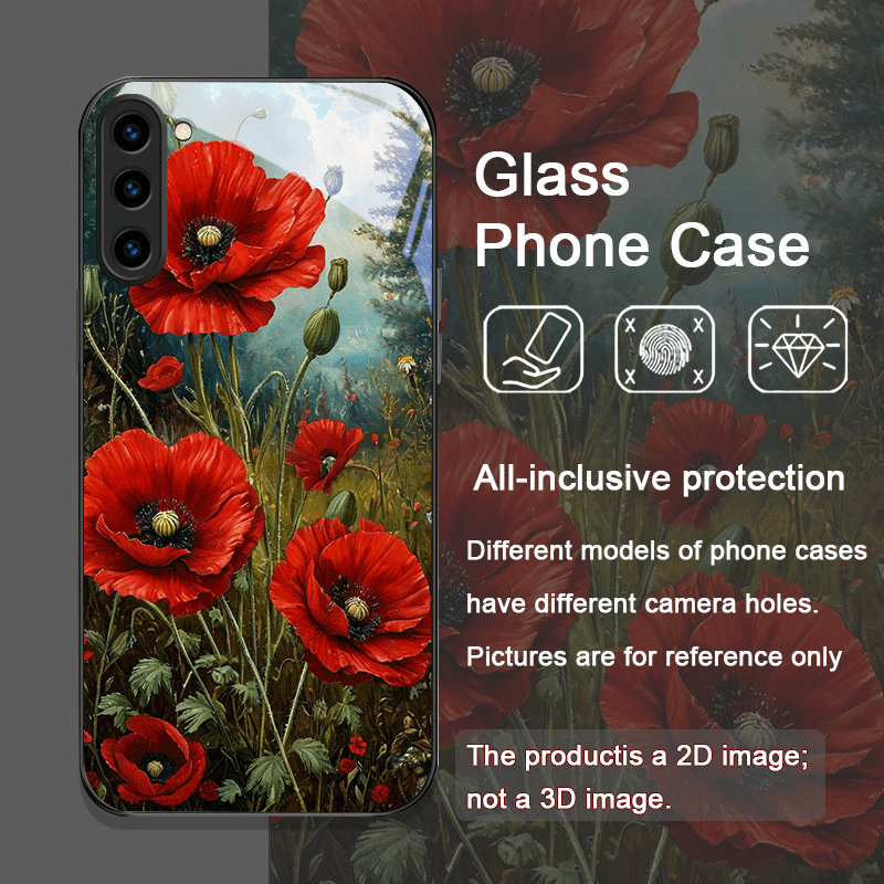 Retro Poppy Flower Bloom Hot R - Samsung Galaxy S25 评论和价格