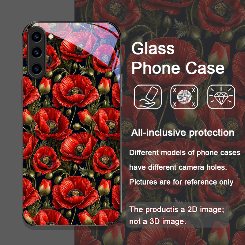 Retro Poppy Flower Bloom Hot R - Samsung Galaxy S25 评论和价格