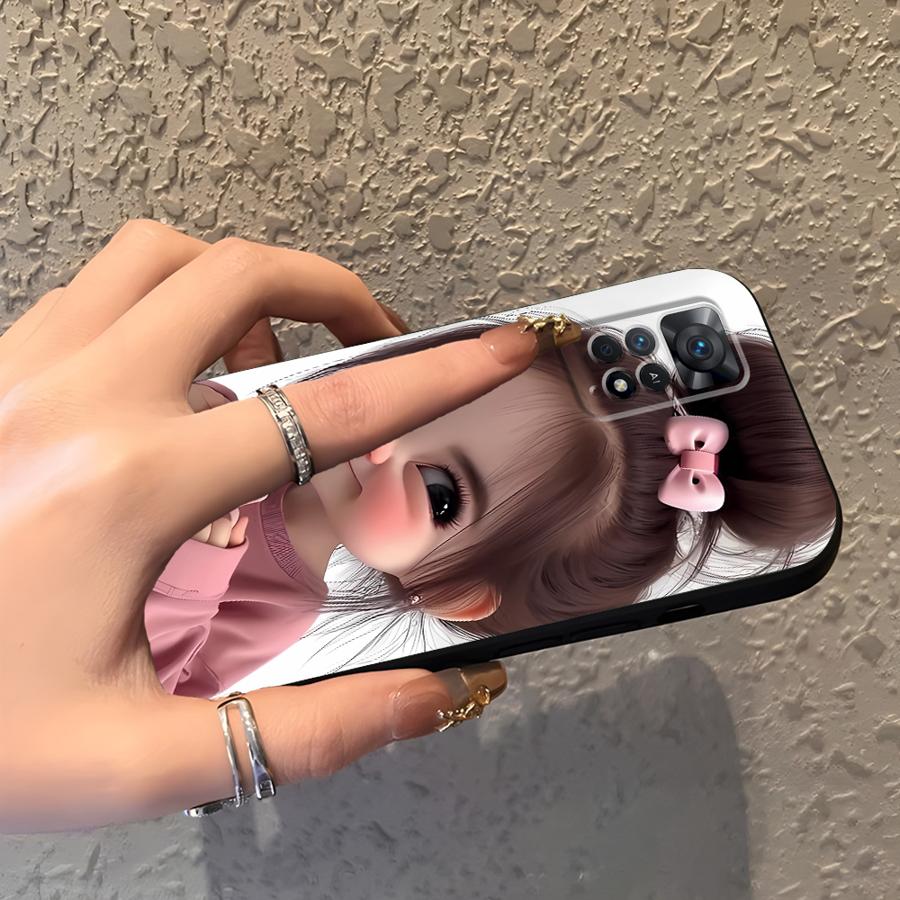 Cartoon Girl Pattern Funda Pho - Xiaomi Redmi Note 13 评论和价格