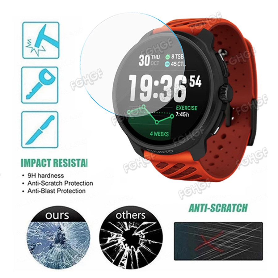 Tempered Glass Protective Film - Smart Watch Accessories 评论和价格