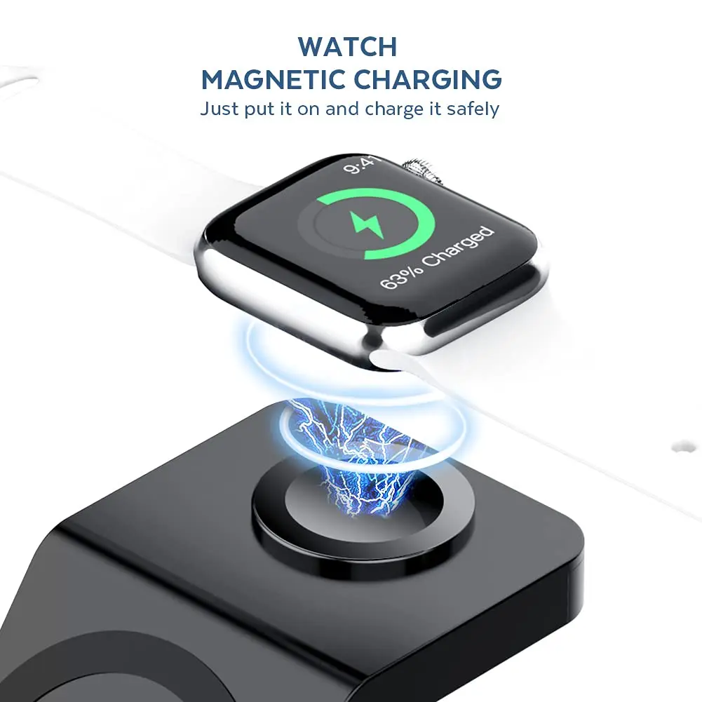 3 In 1 Wireless Charger Stand  - Smartwatch Ac 评论和价格