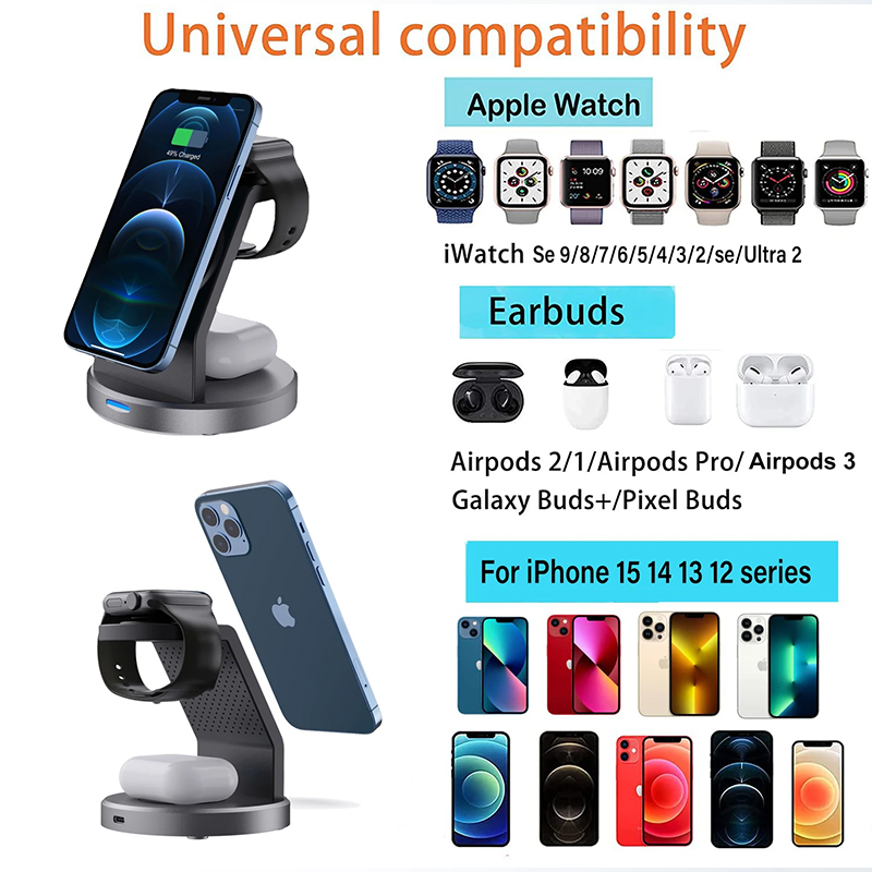 3 In 1 Wireless Charger Stand  - Smartwatch Ac 评论和价格