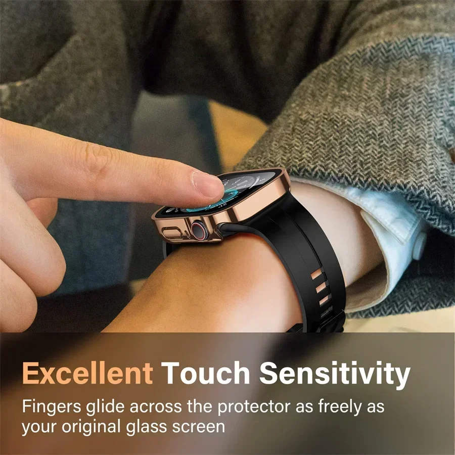 Glass+cover For Apple Watch ca - Smartwatch Watch Accessories For Women 评论和价格