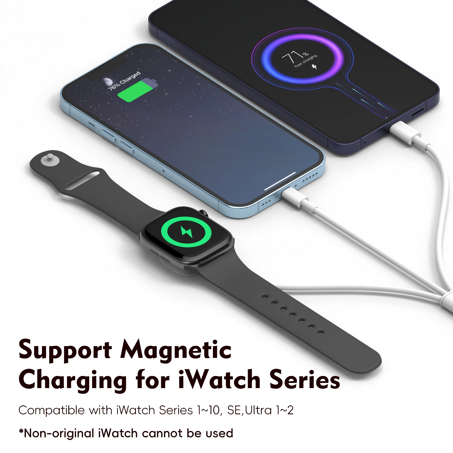 3 in 1  Magnetic Watch Charger - Watch Charger Cable 评论和价格