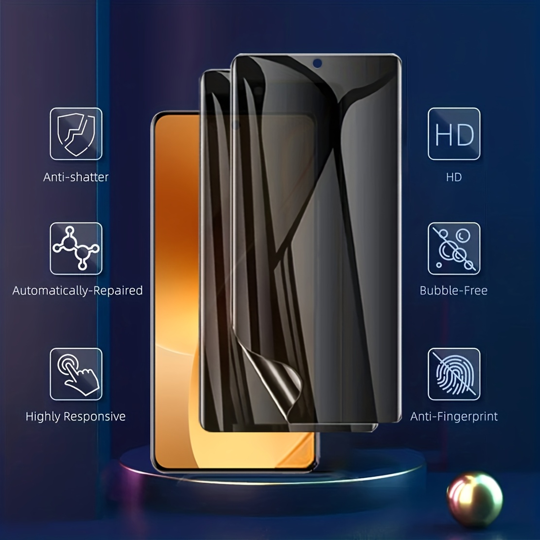 3Pcs Privacy Hydrogel Film For - Oppo Reno 12 评论和价格