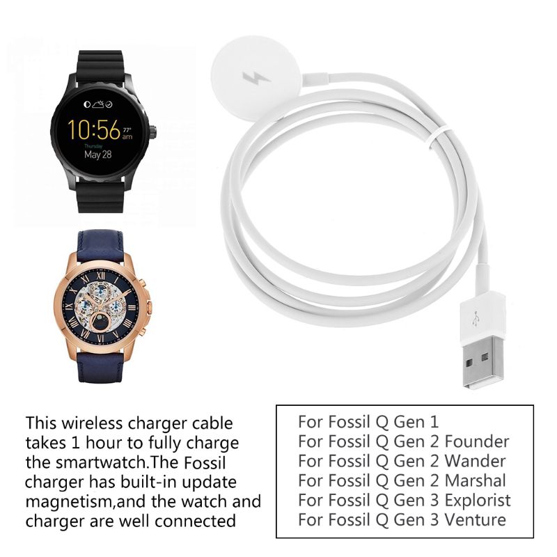 USB Watch Charger Adapter Smar - Fossil Smartwatch Accessories 评论和价格