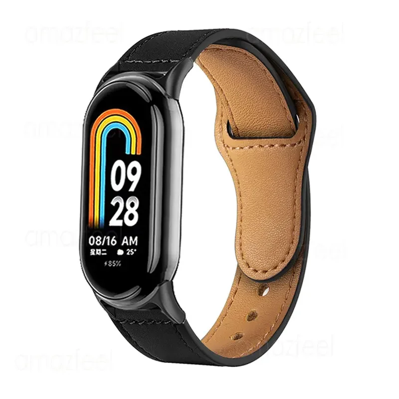 Leather Strap for Xiaomi Mi Ba - Xiaomi Smartwatch Accessories 评论和价格