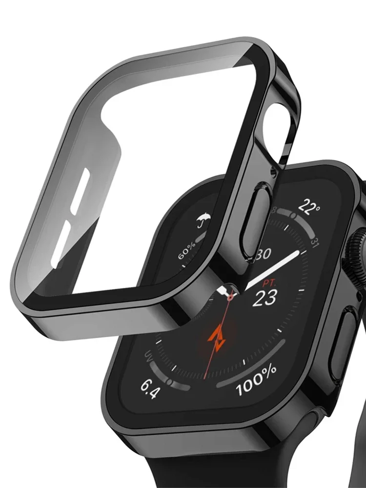 Glass+cover For Apple Watch ca - Smartwatch Watch Accessories For Women 评论和价格