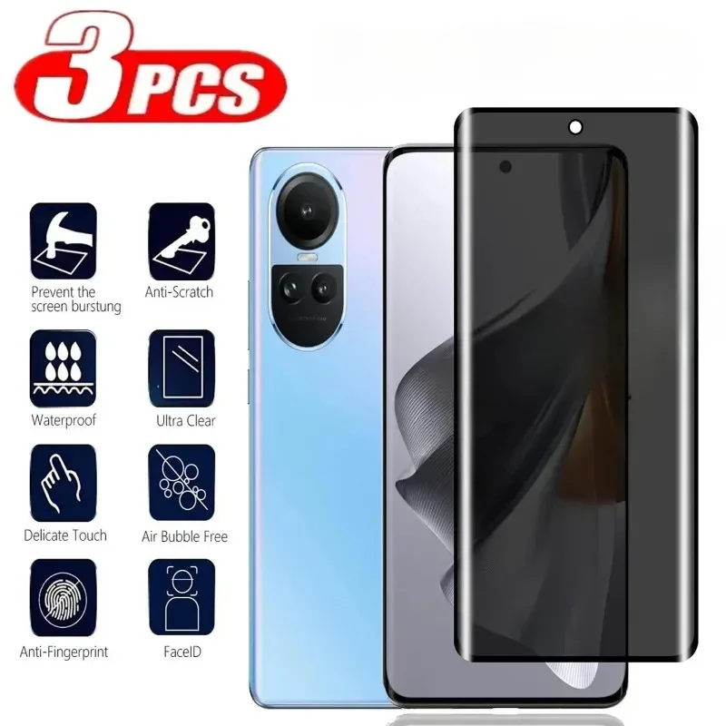 3Pcs 3D Screen Protector Priva - Oppo Reno 12 评论和价格