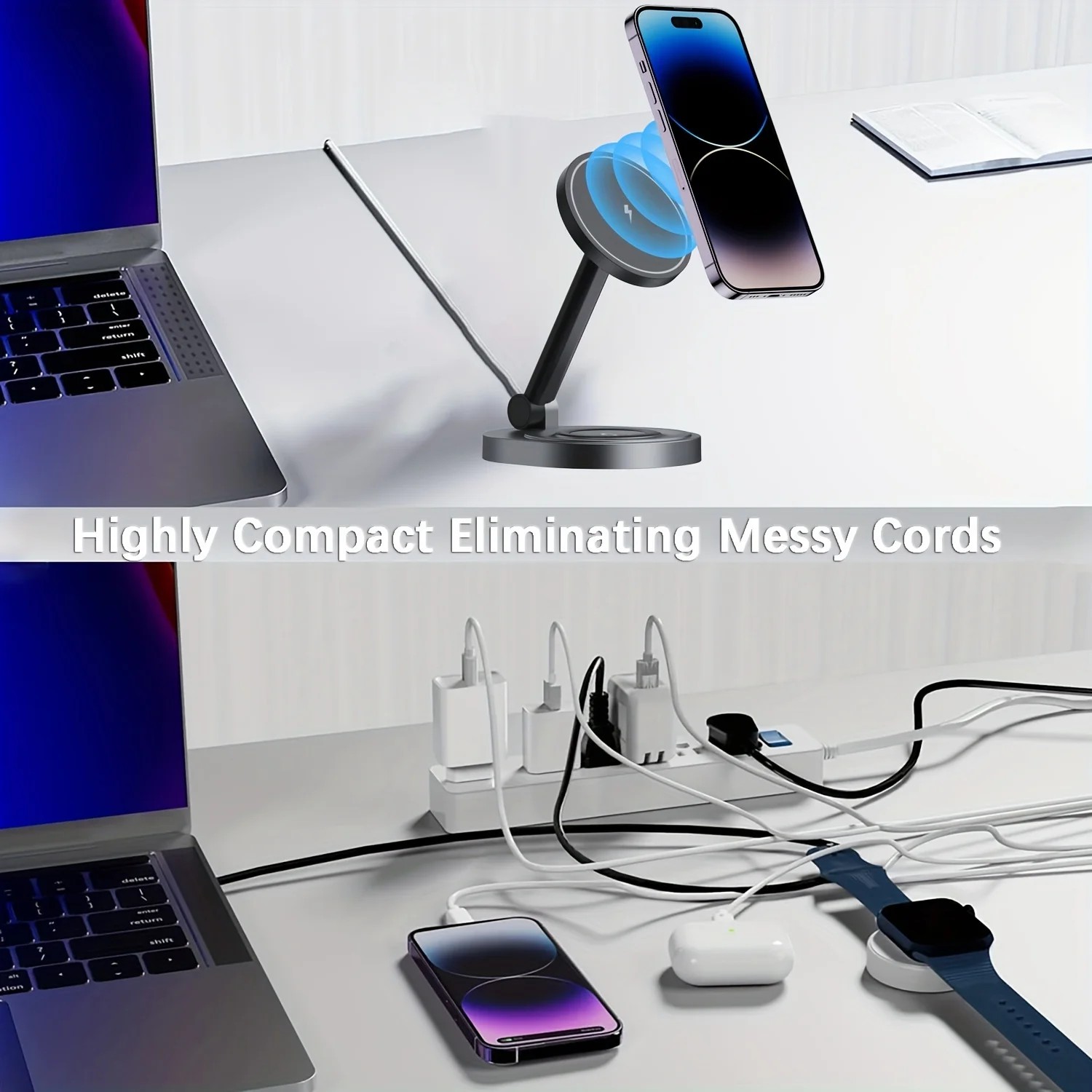 2 In 1 Magnetic Wireless Charg - Watch Charger Cable 评论和价格