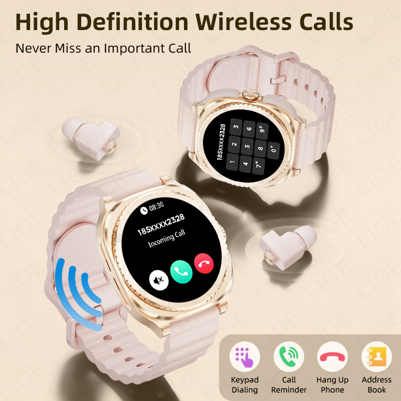 LIGE 2 In 1 TWS Headset Smart  - Smartwatch Headset 评论和价格
