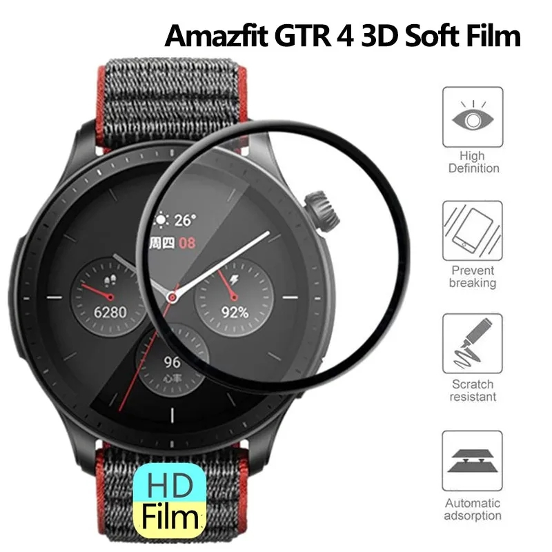 For Amazfit GTR 4 Screen Prote - Amazfit Smartwatch Accessories 评论和价格