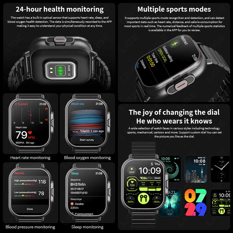 NFC Smart Watch TWS 2-in-1 Hea - Smartwatch Headset 评论和价格