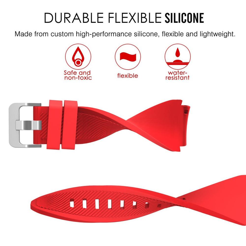 22mm Silicone Strap For Realme - Fossil Smartwatch Accessories 评论和价格