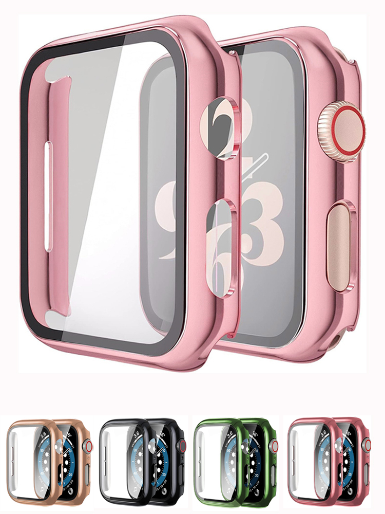 Glass+case For Apple Watch ban - Smartwatch Watch Accessories For Women 评论和价格