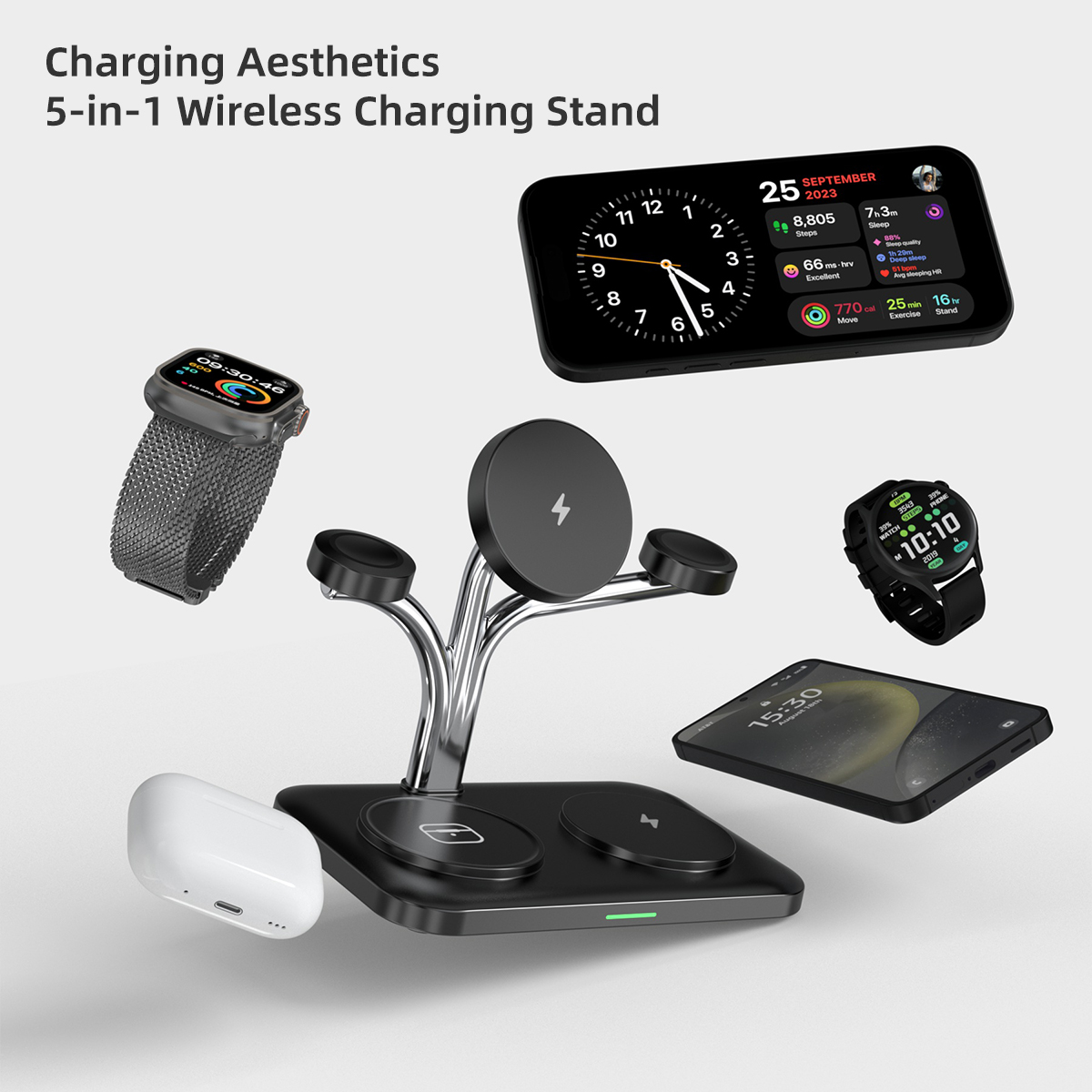 5 IN 1 Magnetic Wireless Charg - Smartwatch Ac 评论和价格