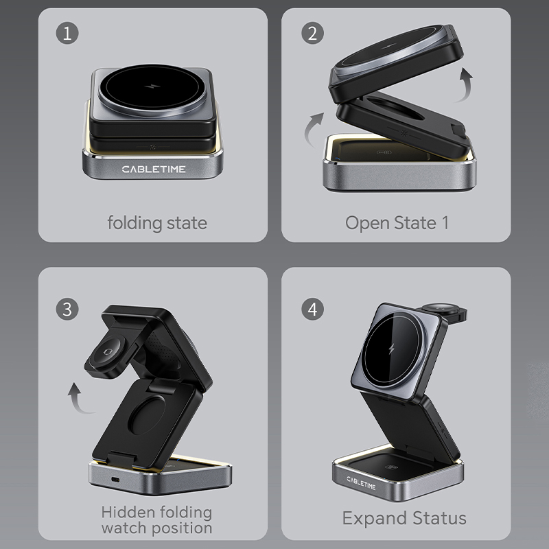 CABLETIME Foldable Magnetic 3  - Smartwatch Ac 评论和价格