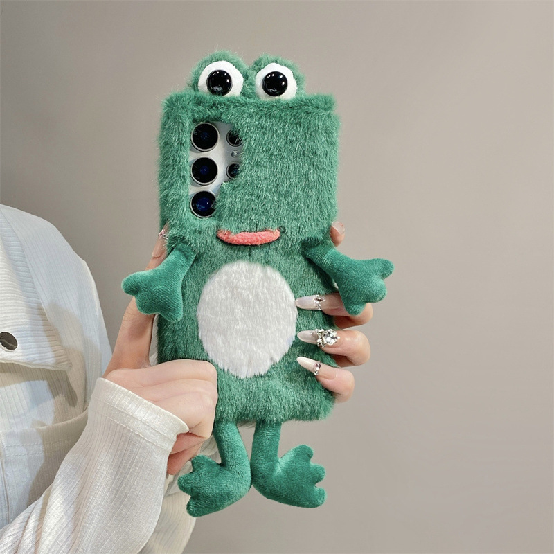 Plush Frog Phone Case, Cute Gr - Samsung Galaxy S24 评论和价格